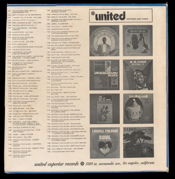 JOHNNY OTIS SHOW FEATURING MIGHTY MOUTH EVANS & SHUGGIE OTIS, Cold Shot! (United; US-7753, US Reissue, Pasteback Sleeve) LP VG/VG+ - Image 2