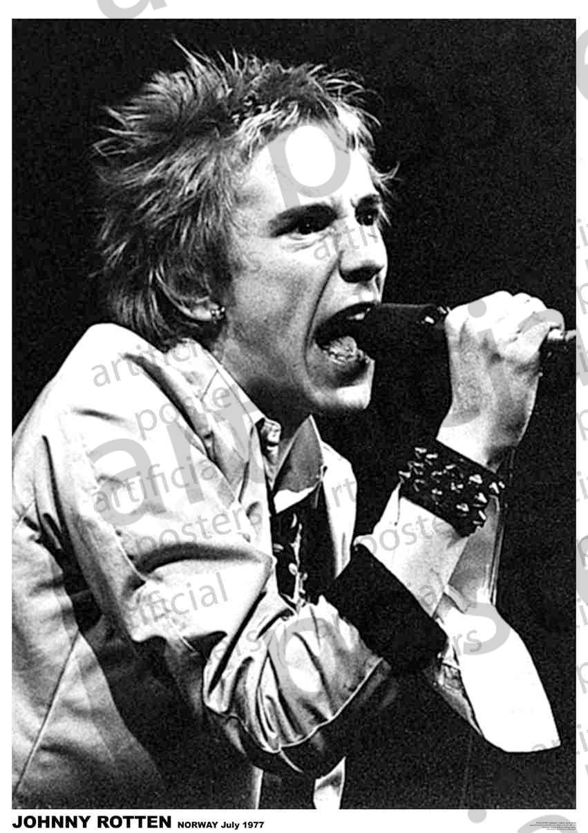 JOHNNY ROTTEN, Poster (84.1cm x 59.4cm; ART298, UK ) Accessories NEW/NEW