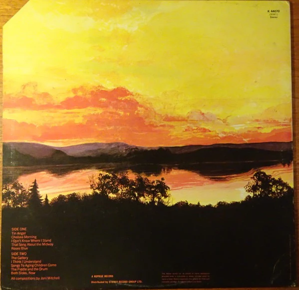JONI MITCHELL, Clouds (Reprise Records; K 44070, UK 1970s Reissue) LP VG+/VG - Image 2