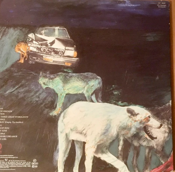 JONI MITCHELL, Dog Eat Dog (Geffen; GEF 26455, UK 1985, Gatefold) LP VG+/VG+ - Image 2