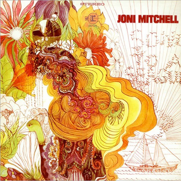JONI MITCHELL, Joni Mitchell Song To A Seagull (Reprise Blue & Yellow Riverboat; RSLP 6293, UK  1968, Canadian Gatefold Sleeve, 1st Press.) LP VG/VG