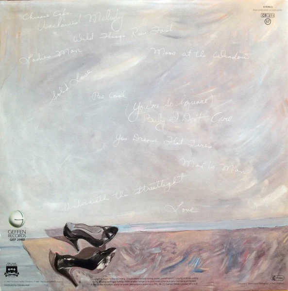 JONI MITCHELL, Wild Things Run Fast (Geffen; GEF 25102, UK 1982, Gatefold) LP VG+/VG - Image 2