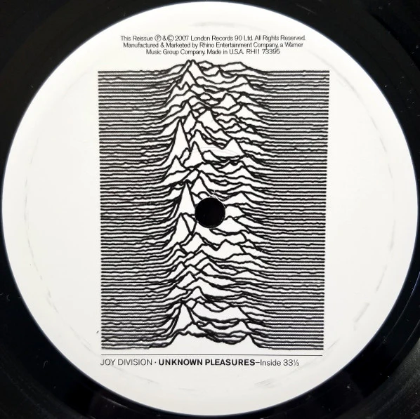 JOY DIVISION, Unknown Pleasures (London; 25646 4015 1 , US 2007 Reissue, Textured Sleeve, Inner With Curved Corners, 180 Gram Vinyl) LP VG/VG+ - Image 3