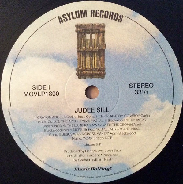 JUDEE SILL, Judee Sill (Music On Vinyl; MOVLP1800, Europe 2017 Reissue, Gatefold, 180 Gram Vinyl) LP NEW/NEW - Image 3