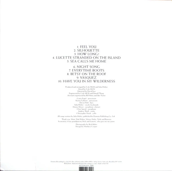 JULIA HOLTER, Have You In My Wilderness (Domino; WIGLP341, Europe 2015, Inner) LP EX/VG+ - Image 2