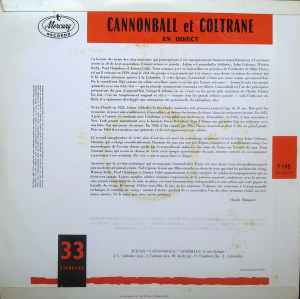 JULIAN "CANNONBALL" ADDERLEY ET SON QUINTET, Cannonball Et Coltrane En Direct (Mercury; 7 195, France 1961 Reissue, Flipback Sleeve, Mono) LP VG/VG - Image 2