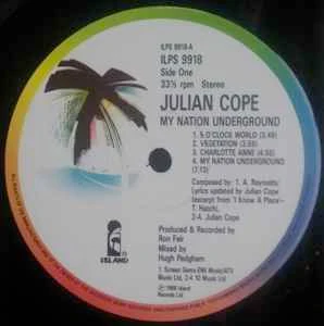 JULIAN COPE, My Nation Underground (Island Records; ILPS 9918, UK 1988, Inner) LP VG/G+ - Image 3