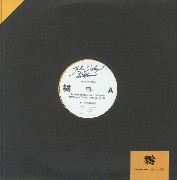 JULION DE'ANGELO, NOWnormal (Mother Tongue Records; MT19018, Italy 2024, Stickered Company Sleeve, Inner & Insert) LP VG+/VG - Image 2