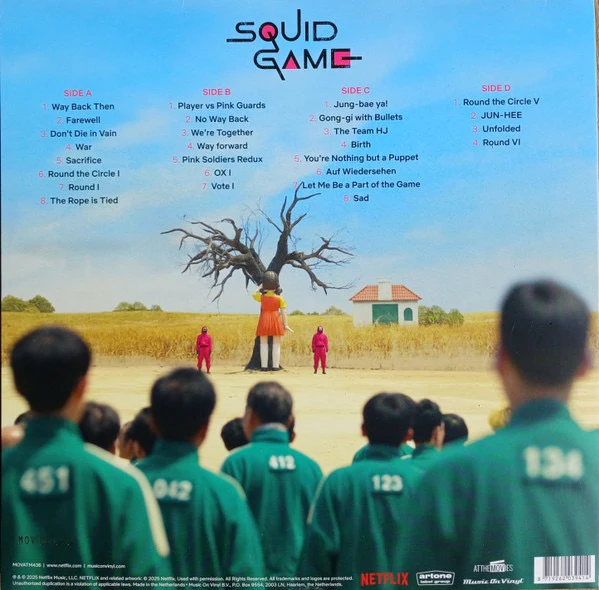 JUNG JAEIL, Squid Game (Soundtrack From The Netflix Series) (Music On Vinyl; MOVATM436, Europe 2025, Pop-Up Gatefold In Stickered Plastic Sleeve, Insert, Limited To 1000 On Pink & Black Viny 2xLP VG+/VG+ - Image 2
