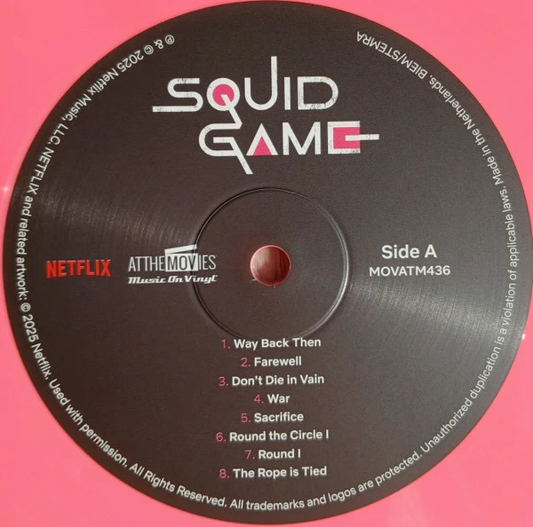 JUNG JAEIL, Squid Game (Soundtrack From The Netflix Series) (Music On Vinyl; MOVATM436, Europe 2025, Pop-Up Gatefold In Stickered Plastic Sleeve, Insert, Limited To 1000 On Pink & Black Viny 2xLP VG+/VG+ - Image 3