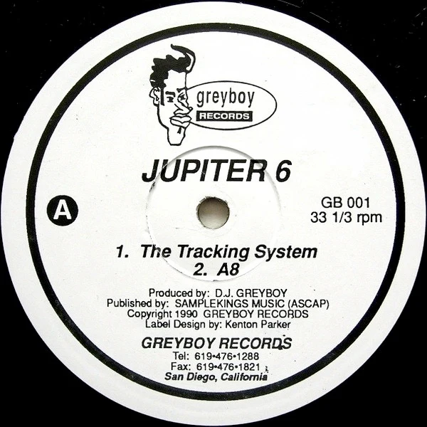 JUPITER 6, The Tracking System (Greyboy Records; GB 001, US 1990, Plain Sleeve) 12" /VG+