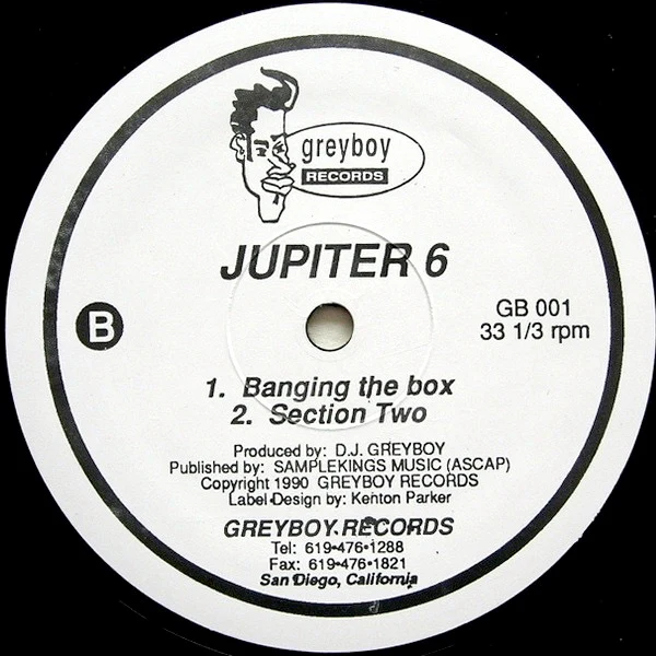 JUPITER 6, The Tracking System (Greyboy Records; GB 001, US 1990, Plain Sleeve) 12" /VG+ - Image 2