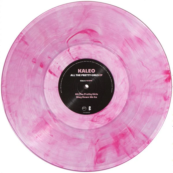 KALEO, All The Pretty Girls Ep (Elektra Records; 075678603020, Europe 2025, 45 RPM, Record Store Day 2025, Raspberry Marble Vinyl) 12" EP NEW/NEW - Image 3