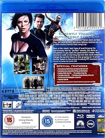 KARYN KUSAMA, Aeon Flux (Parmount; bsp2002, Europe 2008) Blu-Ray VG+/VG+ - Image 2