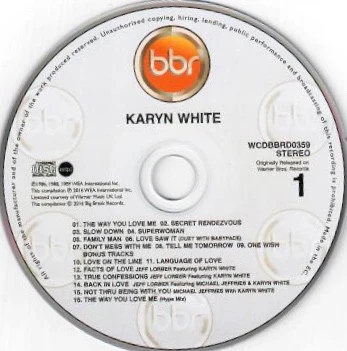 KARYN WHITE, Karyn White (Big Break Records; WCDBBRD0359, UK 2016, Super Jewel case) 2xCD EX/EX - Image 3