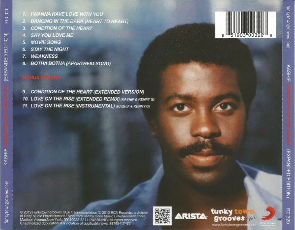 KASHIF, Condition Of The Heart (Funkytowngrooves; FTG 320, US 2012 Reissue) CD EX/EX - Image 2