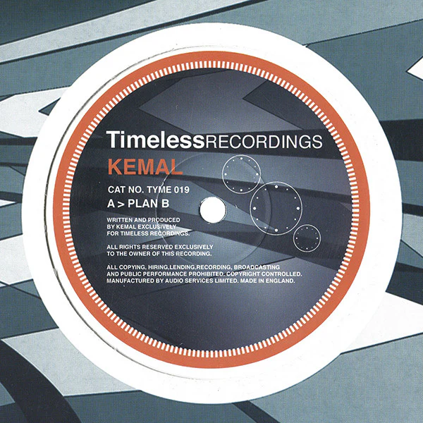 KEMAL / KEMAL + ROB DATA, Plan B / Linear (Timeless Recordings ; TYME 019, UK 2002, Die Cut Company Sleeve) LP VG/G+