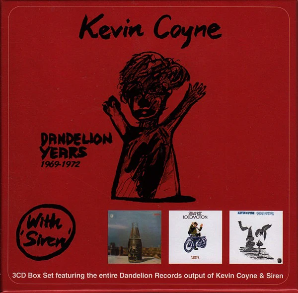 KEVIN COYNE WITH SIREN, Dandelion Years 1969-1972 (Cherry Red; CRCDM BOX2, UK 2007, Box Set, 3 Inners & Booket) 3xCD VG+/VG+