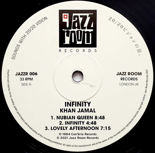 KHAN JAMAL, Infinity (Jazz Room Records; JAZZR 006, UK 2021 Reissue), SALE - Up to 50% Off the Original Price LP NEW/NEW - Image 3