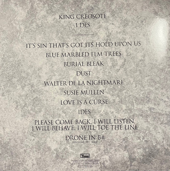 KING CREOSOTE, I Des (Domino; WIGLP450, UK 2023, Inner) LP VG+/VG - Image 2