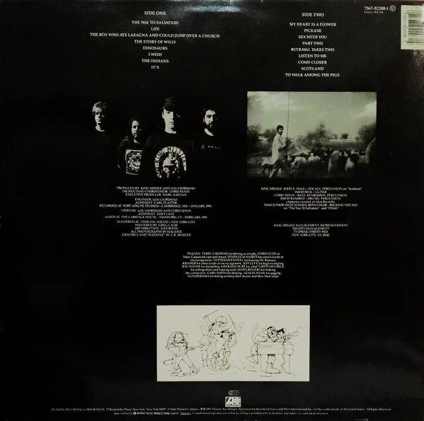 KING MISSILE, The Way To Salvation (Atlantic; 7567-82208-1, Germany 1991) LP VG/G+ - Image 2