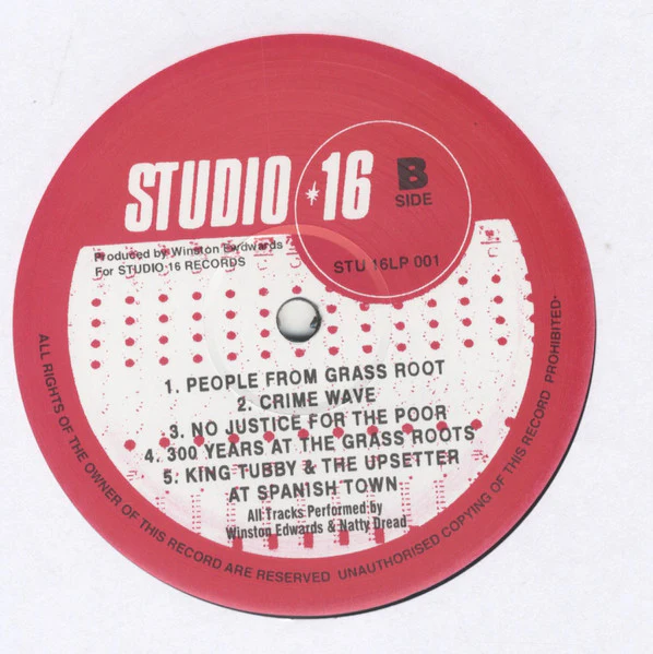 KING TUBBY MEETS THE UPSETTER, At The Grass Roots Of Dub 45th Anniversary Edition (Studio 16; STU16LP 001-R, UK 2005 Reissue) LP NEW/NEW - Image 3