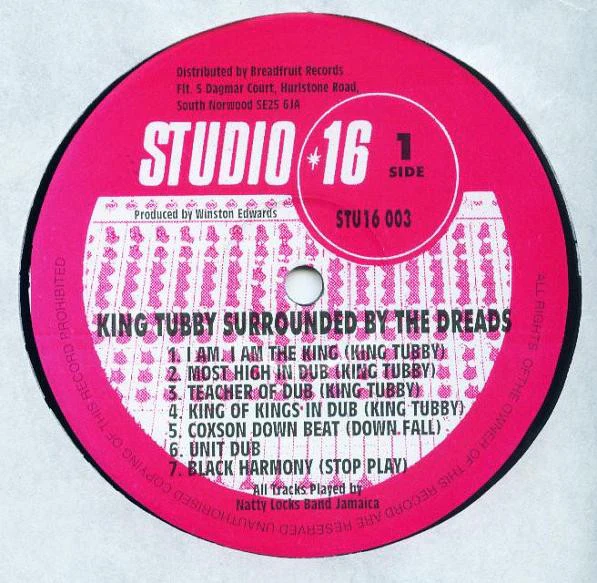 KING TUBBY, Surrounded By the Dreads at the National Arena 26th September 1975 (Studio 16; STU16LP 003, UK Reissue) LP NEW/NEW - Image 3