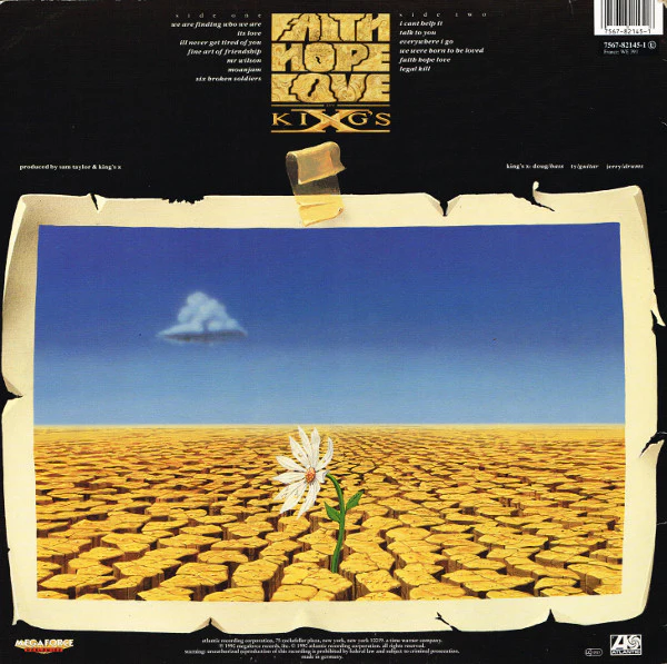 KINGS X, Faith Hope Love (Atlantic; 7567-82145, Europe 1990, Inner) LP VG/VG+ - Image 2