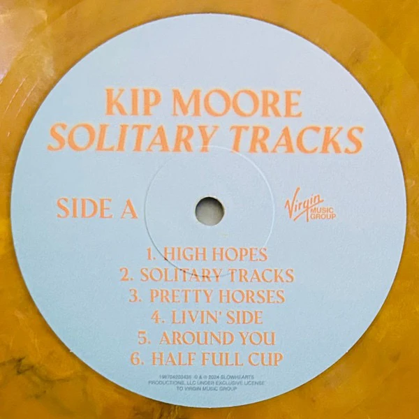 KIP MOORE, Solitary Tracks (Slowhearts Productions, LLC; 1000167473, US 2025, Gatefold, Citus Orange Vinyl) 2xLP EX/EX - Image 3