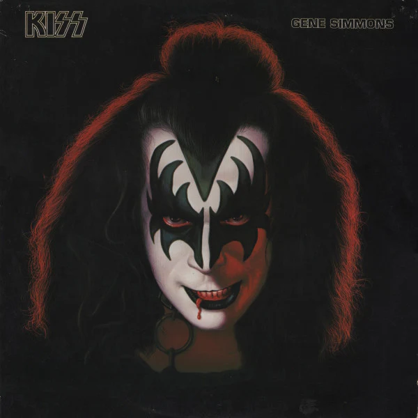 KISS, GENE SIMMONS, Gene Simmons (Casablanca; NBLP 7120, US 1978, Inner, No Poster, Pitman Pressing) LP VG/G+