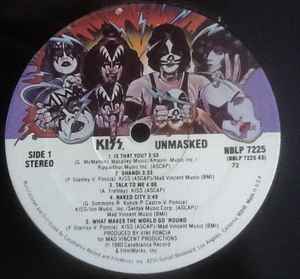 KISS, Unmasked (Casablanca; NBLP 7225, US 1980, NO merchandise order form, NO Poster, PRC-Richmond Pressing) LP VG/VG+ - Image 3