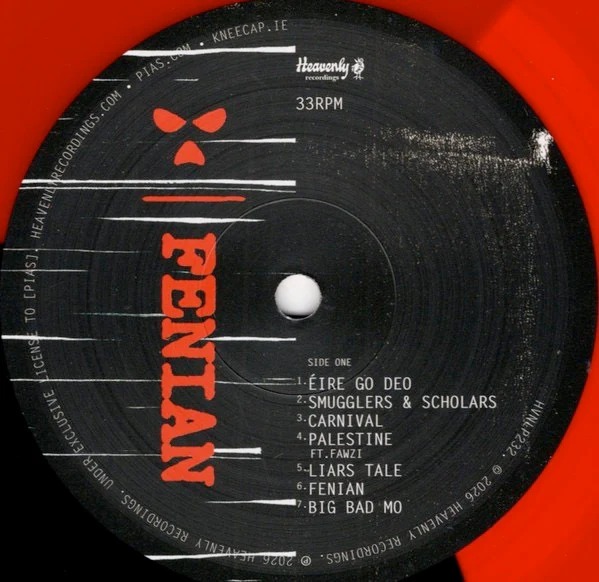 KNEECAP, FENIAN (Heavenly; HVNLP232, Europe 2026, Inner & Insert, Black Vinyl, Download included) LP NEW/NEW - Image 2