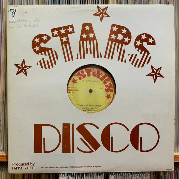 KNOWLEDGE / MUSICALLY INTIMIDATORS, Fools And Their Money / Good Luck My Friends (Stars; , Jamaica 1977, Stars Company Sleeve) 12" G+/VG