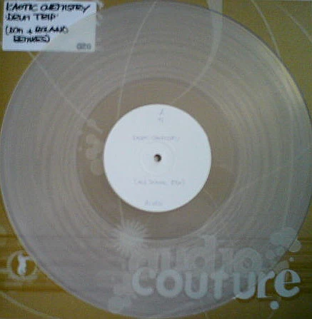 KNOWN UNKNOWN, The Known:Unknown Sessions@Moving Shadow (Audio Couture; AC 020, UK 1999, White Label, Company Sleeve, Clear vinyl.) 12" /VG - Image 2