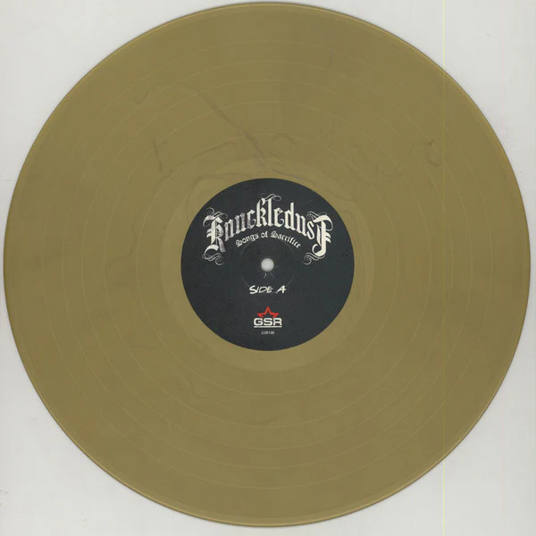 KNUCKLEDUST, Songs Of Sacrifice (GSR Music; GSR100, Germany 2016, Gatefold, Gold Vinyl) LP VG/VG+ - Image 3