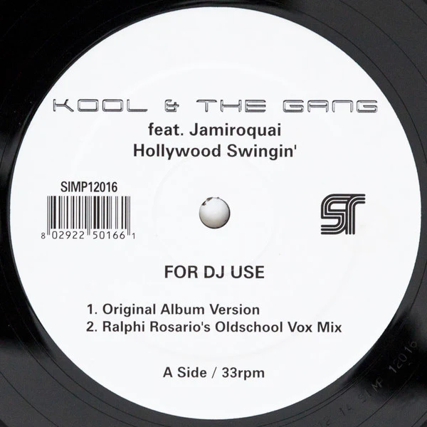 KOOL & THE GANG FEAT. JAMIROQUAI, Hollywood Swingin' (Simply Recordings; SIMP12016, UK 2005, Promo) 12" /G+