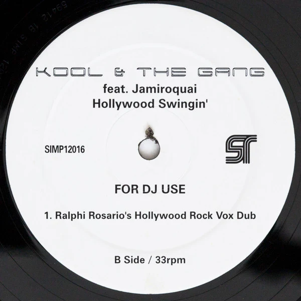 KOOL & THE GANG FEAT. JAMIROQUAI, Hollywood Swingin' (Simply Recordings; SIMP12016, UK 2005, Promo) 12" /G+ - Image 2