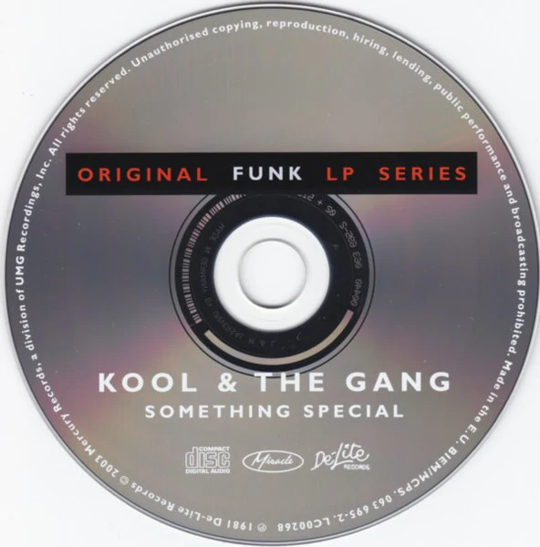 KOOL & THE GANG, Something Special (De-Lite Records; 063 695-2, Europe 2003 Reissue) CD EX/EX - Image 3