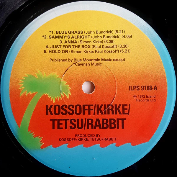 KOSSOFF/KIRKE/TETSU/RABBIT*, Kossoff/Kirke/Tetsu/Rabbit (Island Records; ILPS 9188, UK 1975 Reissue, Gatefold), SALE - Up to 50% Off the Original Price LP VG/G+ - Image 3