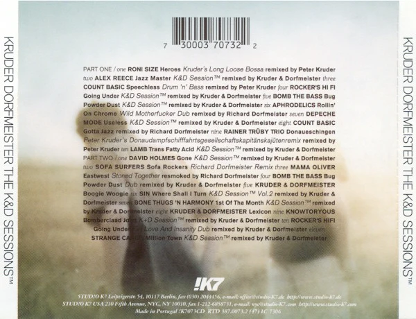 KRUDER DORFMEISTER, The K&D Sessions  (!K7; !K7073CD, Germany 1998, Double Digipak, Booklet) 2xCD G+/VG - Image 2