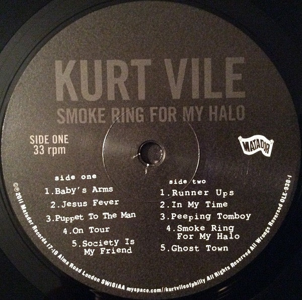 KURT VILE, Smoke Ring For My Halo (Matador; OLE-938-1, Europe 2011, Inner & Insert) LP EX/VG+ - Image 3