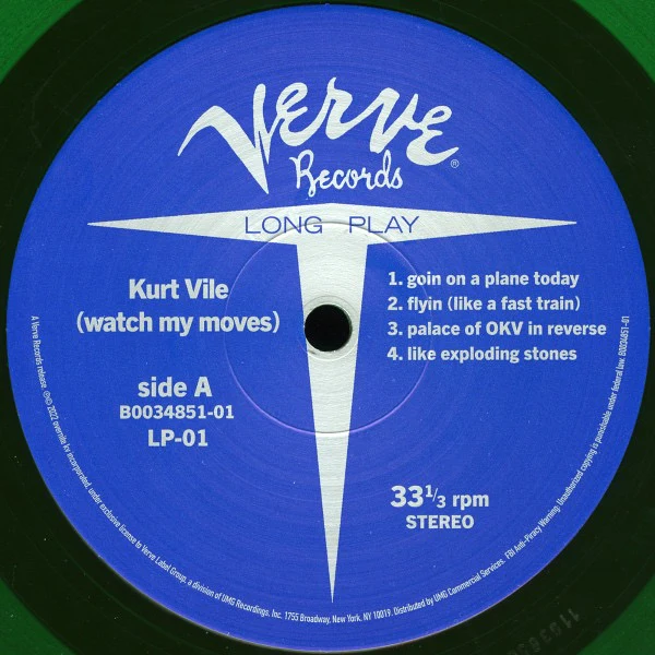 KURT VILE, (Watch My Moves) (Verve Records; B0034851-01, USA, Canada & Europe 2022, Emerald Translucent Vinyl), SALE - Up to 50% Off the Original Price  2xLP NEW/NEW - Image 3