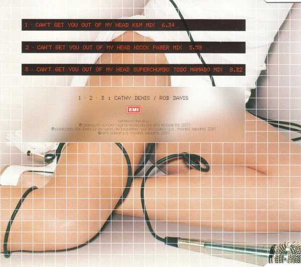 KYLIE, Can't Get You Out Of My Head (Remix) (EMI; 7243 5 50378 2 4, Spain 2001, Single) CD VG+/VG+ - Image 2
