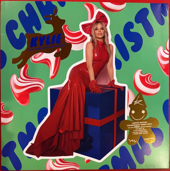 KYLIE, Kylie Christmas (Fully Wrapped) (Parlophone; 5021732847447, Europe 2025 Reissue, Limited Edition, Transparent Green Vinyl) LP NEW/NEW