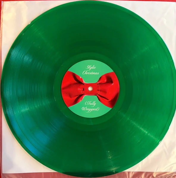 KYLIE, Kylie Christmas (Fully Wrapped) (Parlophone; 5021732847447, Europe 2025 Reissue, Limited Edition, Transparent Green Vinyl) LP NEW/NEW - Image 3