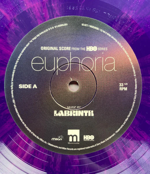 LABRINTH, Euphoria (Original Score From The HBO Series) (Milan; 19075995871, Europe 2022 Reissue, Gatefold, Insert, Purple Splatter Vinyl), SALE - Up to 50% Off the Original Price  LP NEW/NEW - Image 3