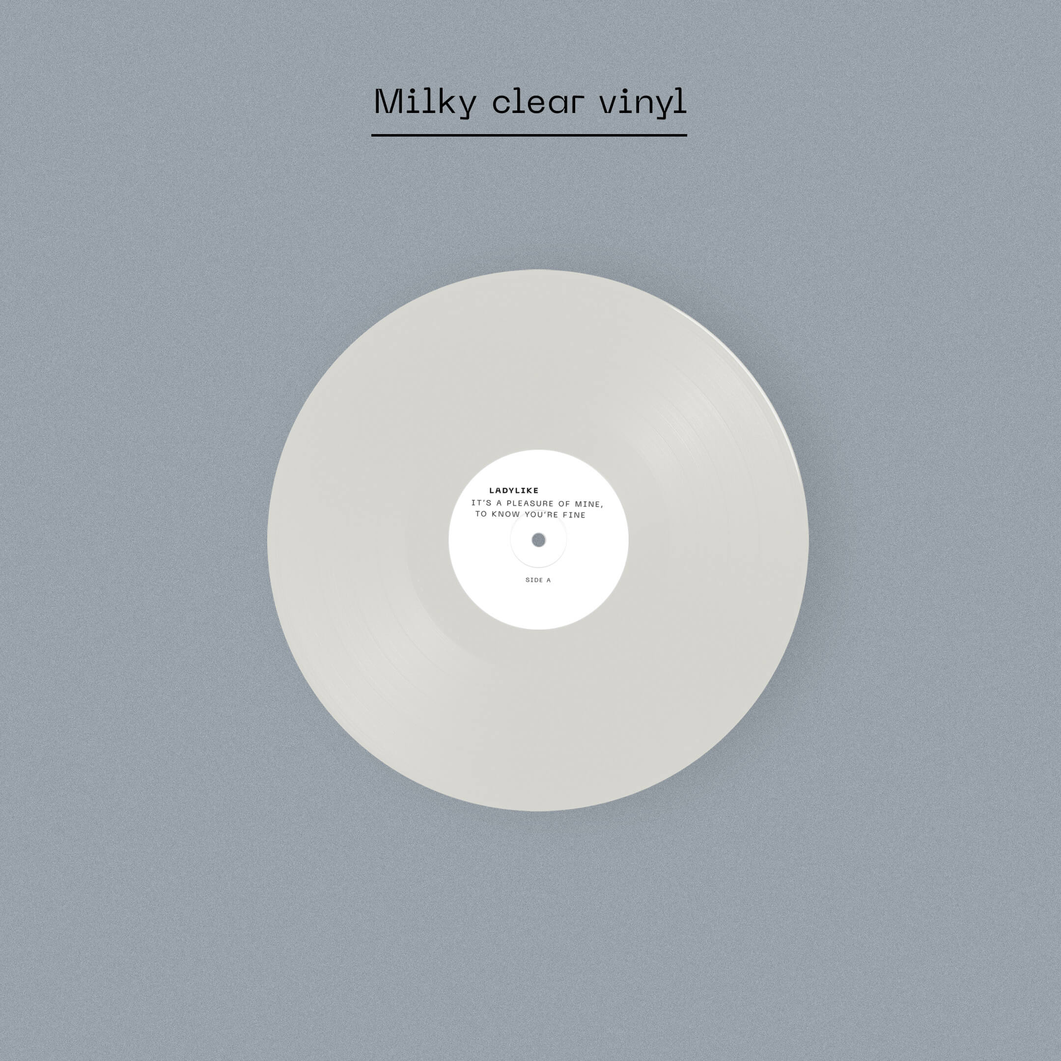 LADYLIKE, It's a Pleasure of Mine, to Know You're Fine - Dinked Edition (Heist or Hit; NERD08, Europe 2026, Insert, Print, Milky clear vinyl, Pocket-sized linen art print, Signed and numbere LP NEW/NEW - Image 3