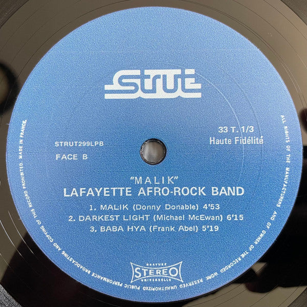 LAFAYETTE AFRO-ROCK BAND, Malik (Strut; STRUT299LPB, Germany 2024, Outer Plastic Sleeve With Hype Sticker) LP NEW/NEW - Image 3