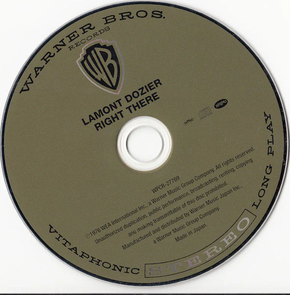 LAMONT DOZIER = , Right There = (Warner Bros. Records; WPCR-27769, Japan 2014 Reissue, With Obi) CD EX/EX - Image 3