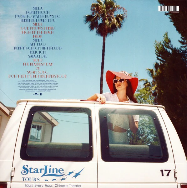 LANA DEL REY, Honeymoon (Polydor; 4748829, Europe 2015, Gatefold, 2 Inners & Booklet, Red Vinyl) LP VG+/VG+ - Image 2